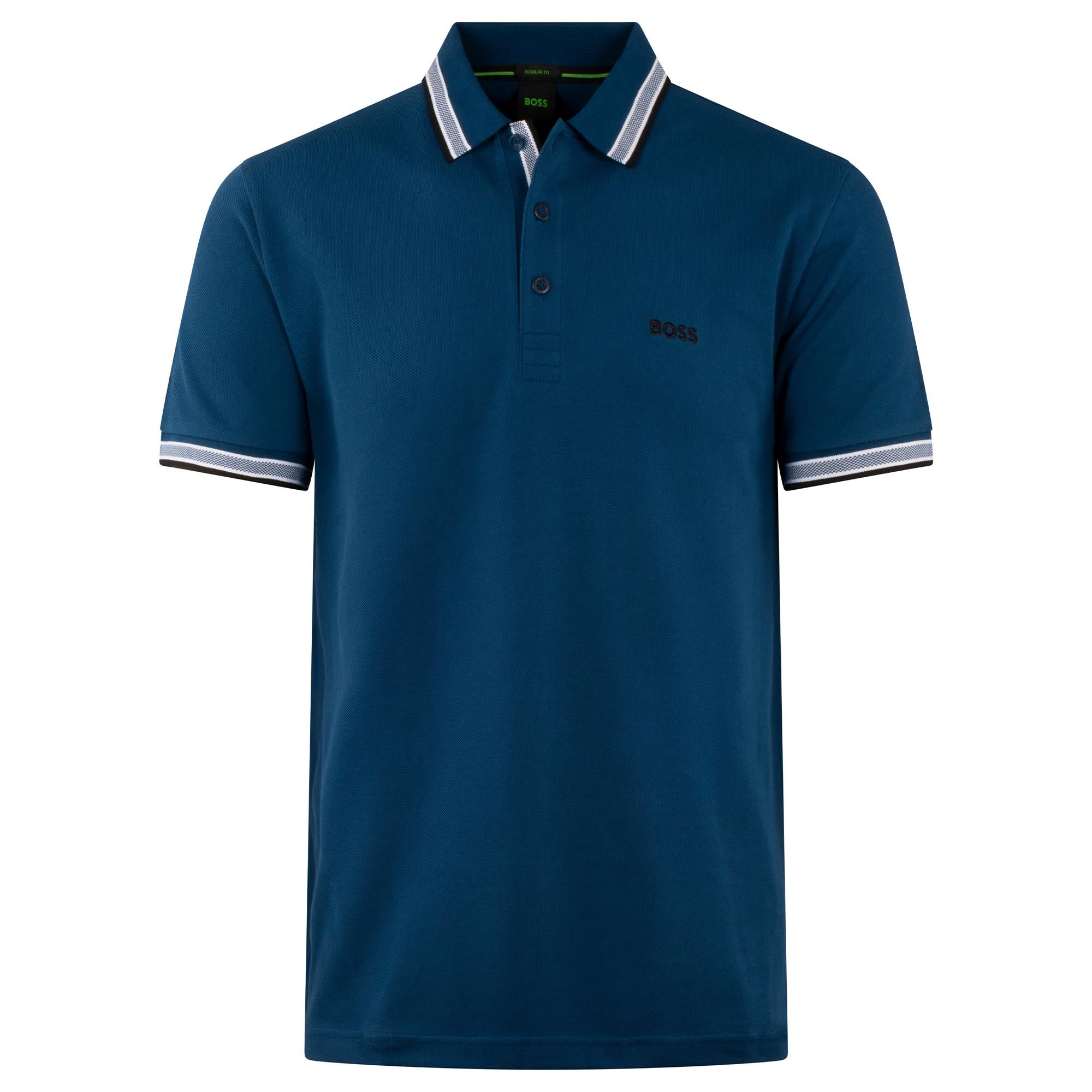 Boss Paddy Mens Polo Shirt Blue
